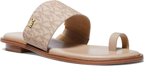 michael kors august|Michael Michael Kors August Flat Sandals .